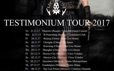 LACRIMOSA KÜNDIGEN „Testimonium-Tour 2017“ AN